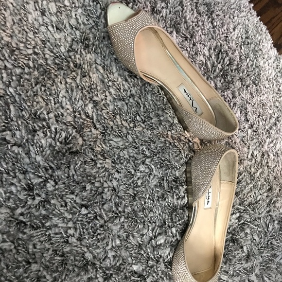 Silver studded wedges - Picture 2 of 3